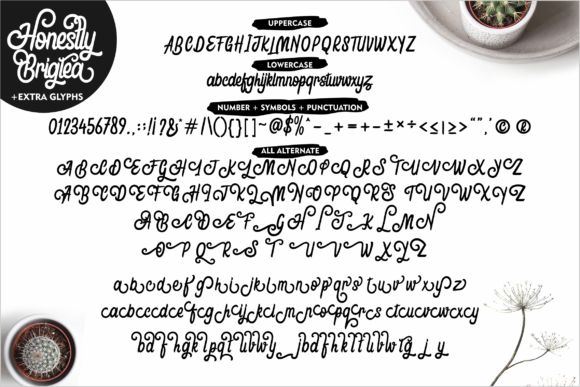 Honestly Brigtea Font PNG with transparent background - Preview 4
