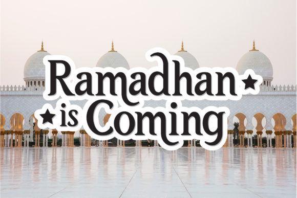 Itikaf Font PNG with transparent background - Preview 2