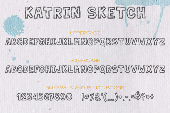 Katrin Sketch Font font preview - 4
