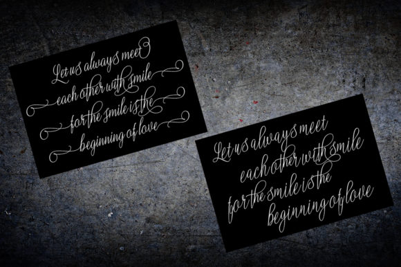 Letty Font PNG with transparent background - Preview 4