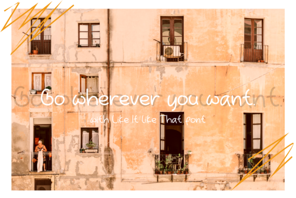 Like It Like That Font PNG with transparent background - Preview 2