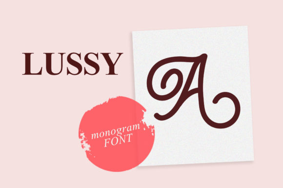 Lussy Font PNG with transparent background - Preview 1