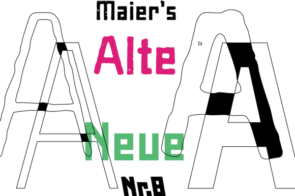 Maier's Nr. 8 Duo Font PNG with transparent background - Preview 1