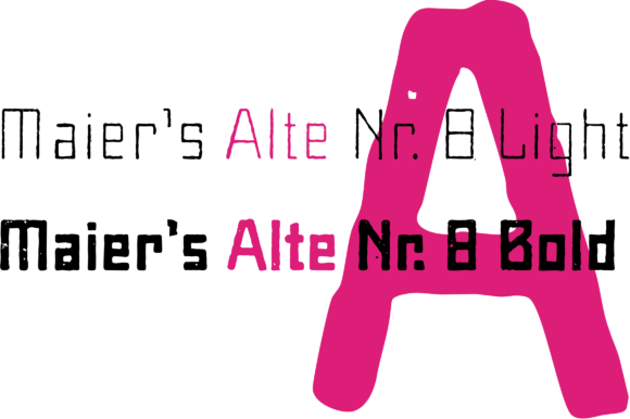 Maier's Nr. 8 Duo Font PNG with transparent background - Preview 4