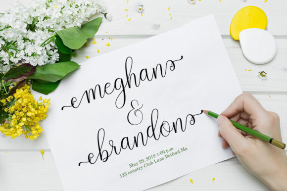 Malisa Font PNG with transparent background - Preview 1