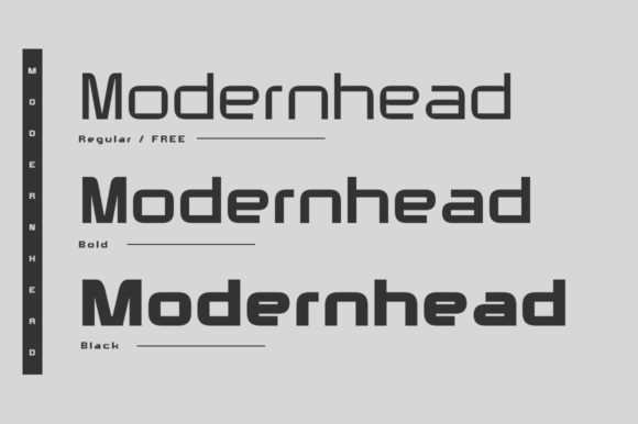 Modernhead Sans Font PNG with transparent background - Preview 1