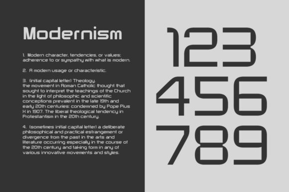 Modernhead Sans Font PNG with transparent background - Preview 2