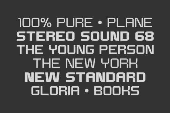 Modernhead Sans Font PNG with transparent background - Preview 3