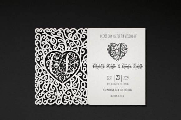 Monogram Script Font PNG with transparent background - Preview 2