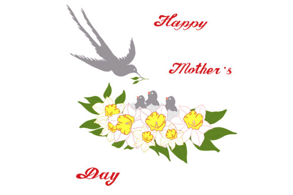 Mother's Day Greeting Card Graphic Icons By kakva