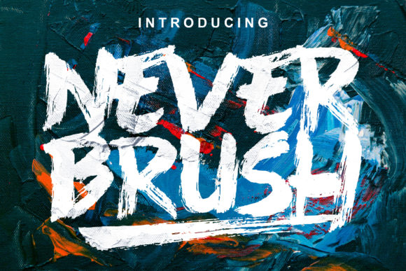 Never Brush Font by Lettersiro Co. · Creative Fabrica font preview