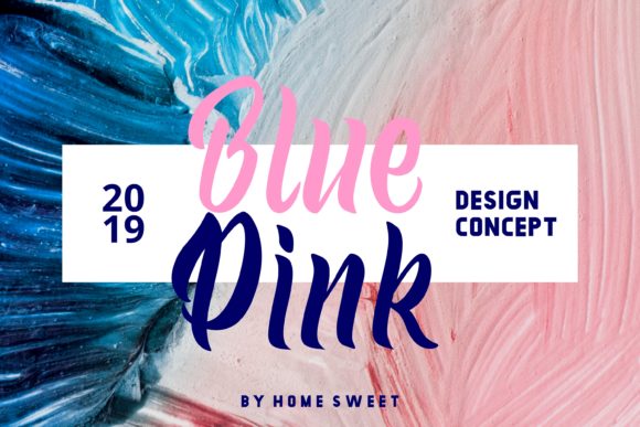 Oliver Blue Font PNG with transparent background - Preview 1