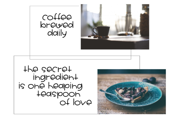 One Teaspoon Font PNG with transparent background - Preview 4