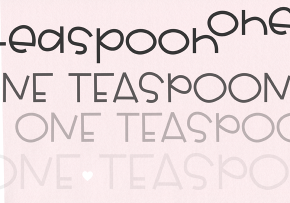 One Teaspoon Font PNG with transparent background - Preview 5