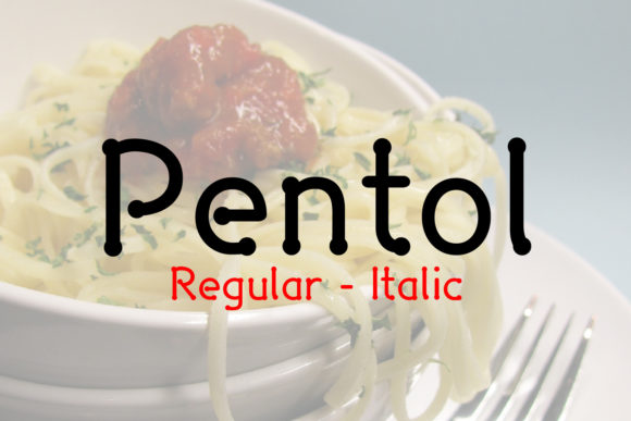 Pentol Font PNG with transparent background - Preview 1