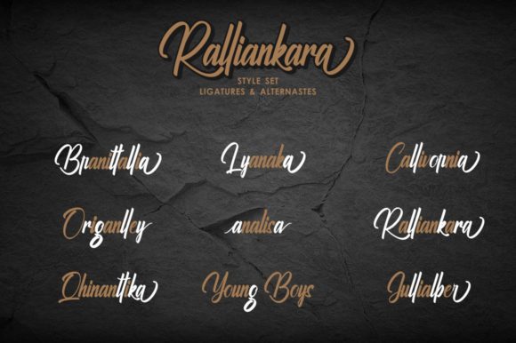 Ralliankara Font PNG with transparent background - Preview 6