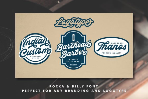 Rocka & Billy Font PNG with transparent background - Preview 1