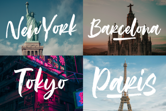 Rough Rough Font PNG with transparent background - Preview 3