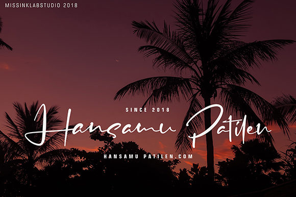 Santiago Hendrick Font font preview - 4