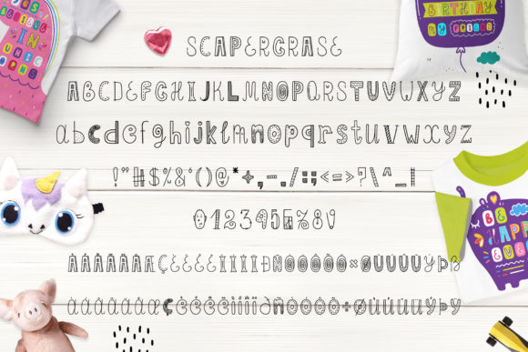 Scapegrace Font PNG with transparent background - Preview 1