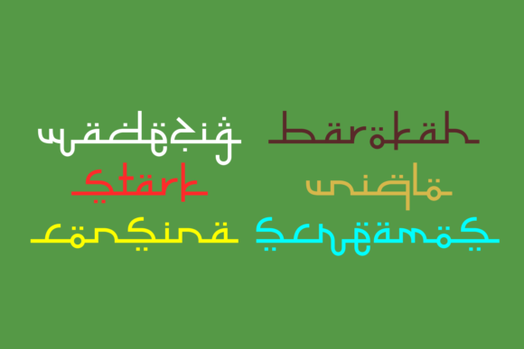 Selamet Lebaran Font PNG with transparent background - Preview 2