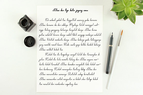 Semanggi Font PNG with transparent background - Preview 3