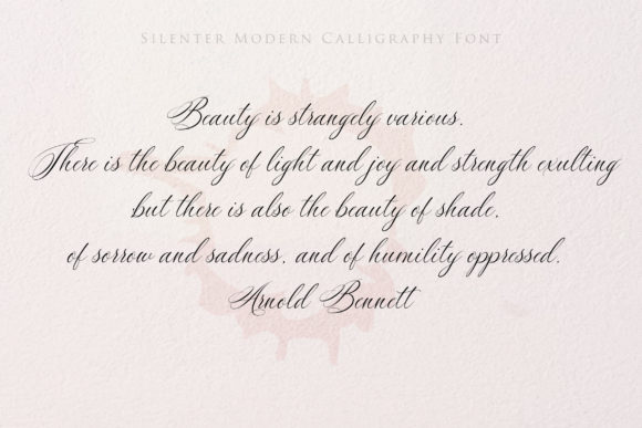 Silenter Font PNG with transparent background - Preview 3