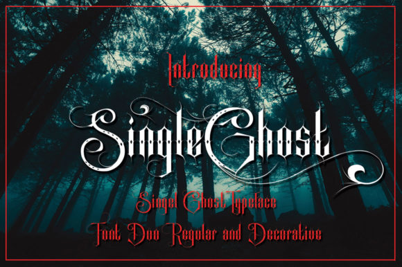 Single Ghost Font font preview - 3