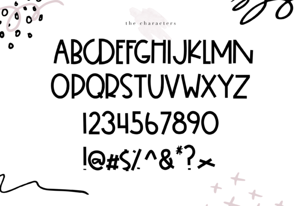 Snicker Font PNG with transparent background - Preview 6