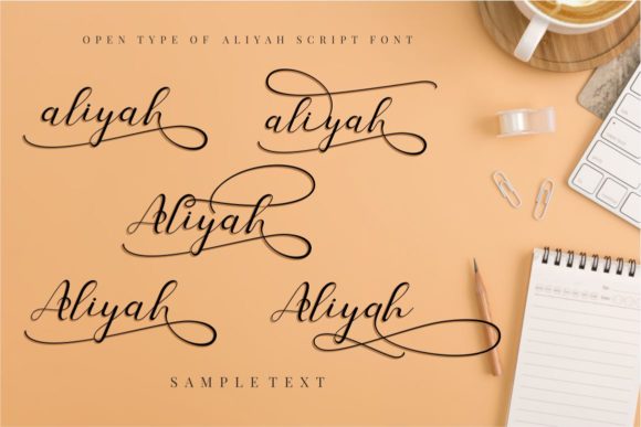 Aliyah Font - Preview 4