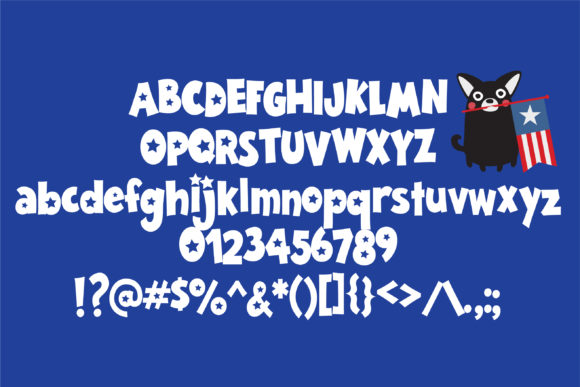 American Blue Block Font - Preview 1