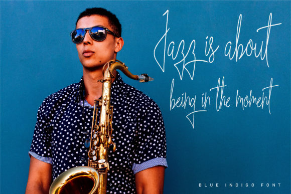 Blue Indigo Font - Preview 1