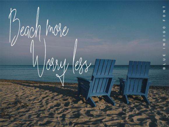Blue Indigo Font - Preview 2
