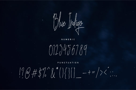 Blue Indigo Font - Preview 3