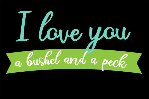Bushel and a Peck Font - Preview 3