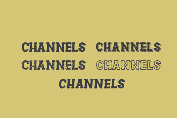 Channels Family Font - Preview 1