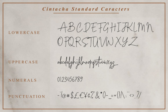 Cintacha Font PNG with transparent background - Preview 4