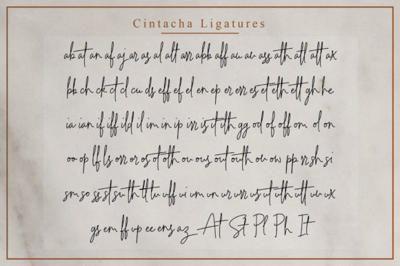 Cintacha Font PNG with transparent background - Preview 6