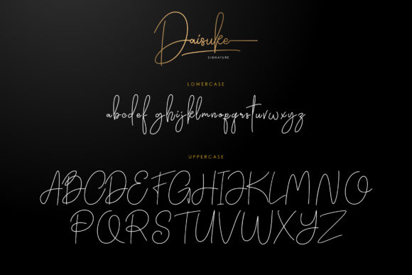 Daisuke Font PNG with transparent background - Preview 4