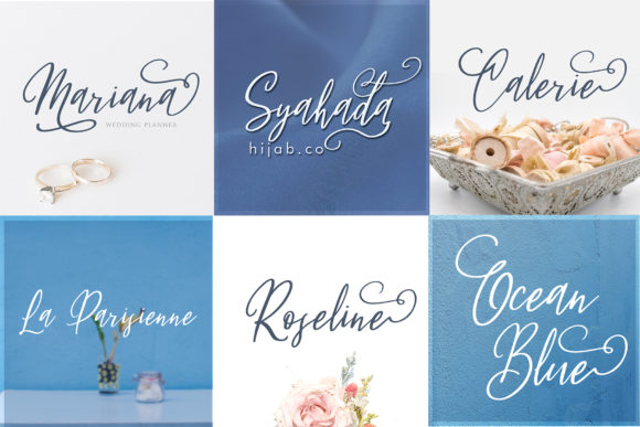 Fleur Bleue Font - Preview 1