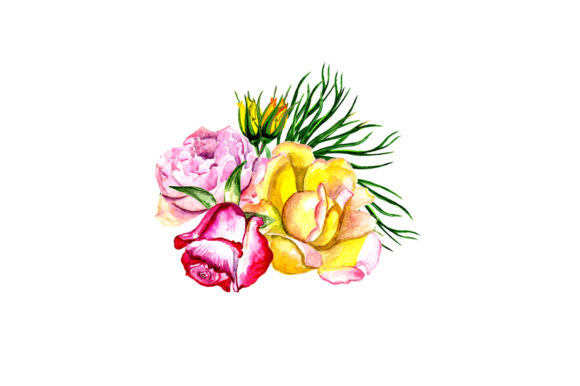 Hand Drawn Flowers-roses Graphic Illustrations By kakva
