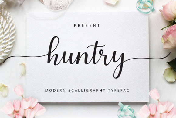 Huntry Font Script & Handwritten Font By Musafir LAB