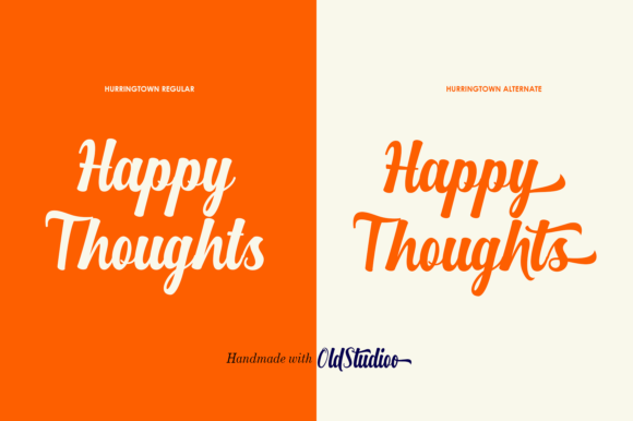 Hurringtown Script Font PNG with transparent background - Preview 2
