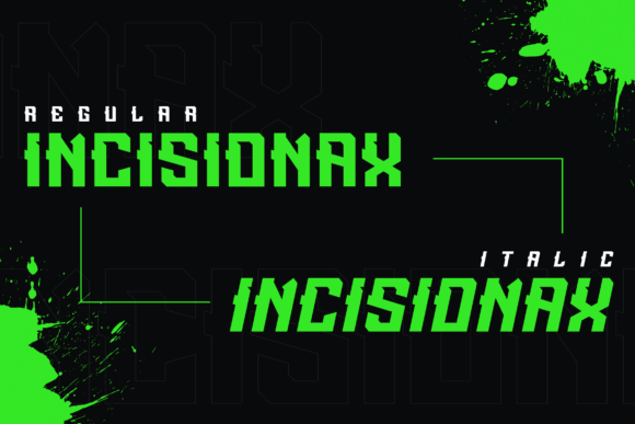 Incisionax Font - Preview 1