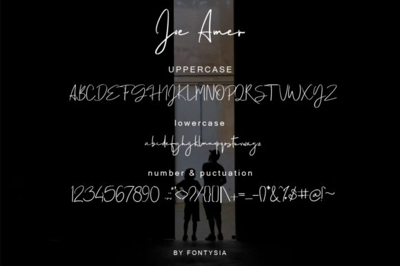Joe Amer Font PNG with transparent background - Preview 5
