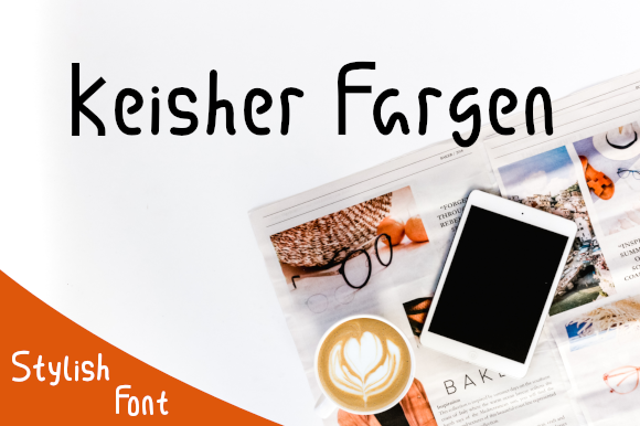 Keisher Fargen Font PNG with transparent background - Preview 1