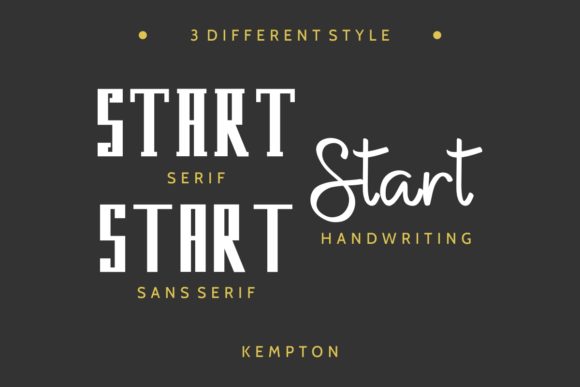 Kempton Duo Font font preview - 2