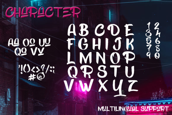 Kick Slipe Font PNG with transparent background - Preview 3