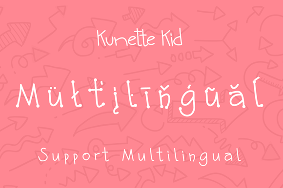 Kunette Kid Font PNG with transparent background - Preview 6