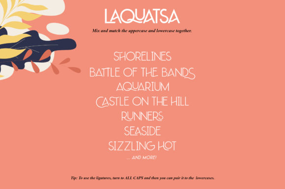 Laquatsa Font PNG with transparent background - Preview 4